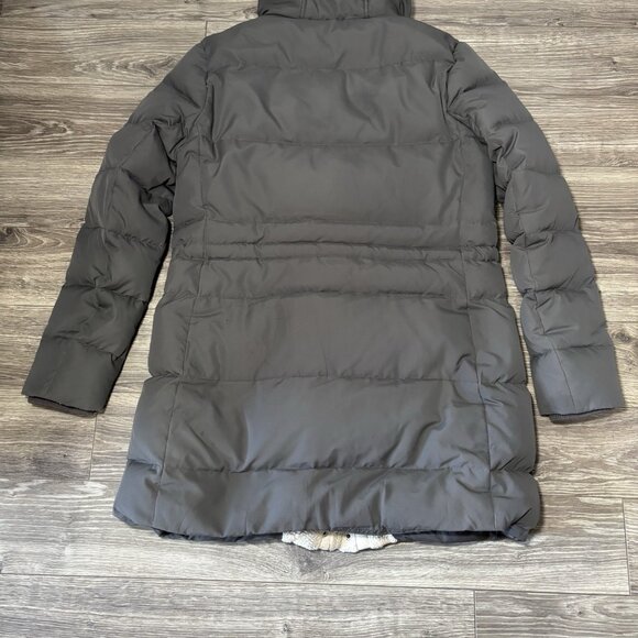 Ralph Lauren Polo Gray Women's M Winter Parka Jacket Duck Down Feather Hooded - Picture 13 of 15